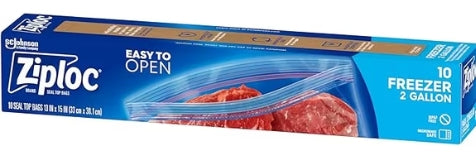 Easy Open Freezer Bags 2 Gal