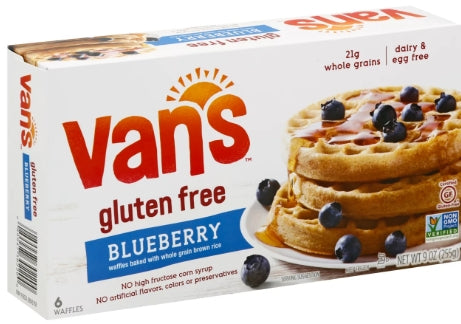 Gluten Free 6 Blueberry Waffles