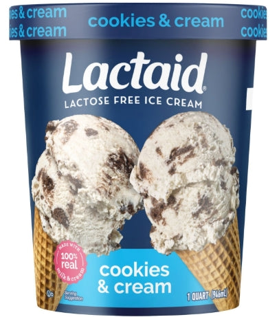 Cookies & Cream Lactose Free Ice Cream
