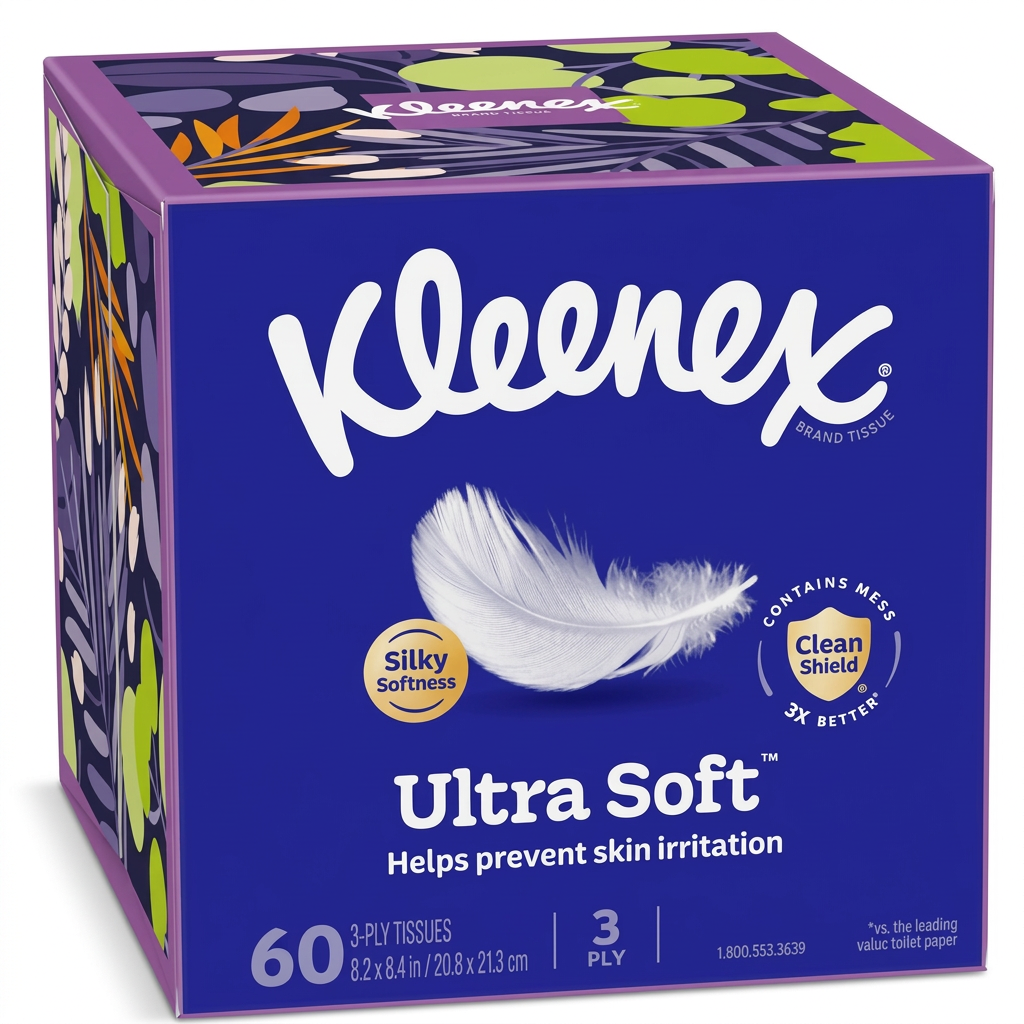 Cleaned-up Kleenex tissue box